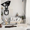 SUS304 Hammock Hanging Kit Hardware Heavy Duty 1200lbs Capacity Hanging Hooks Porch Yoga Swing Chair Ceiling Plate Black 2