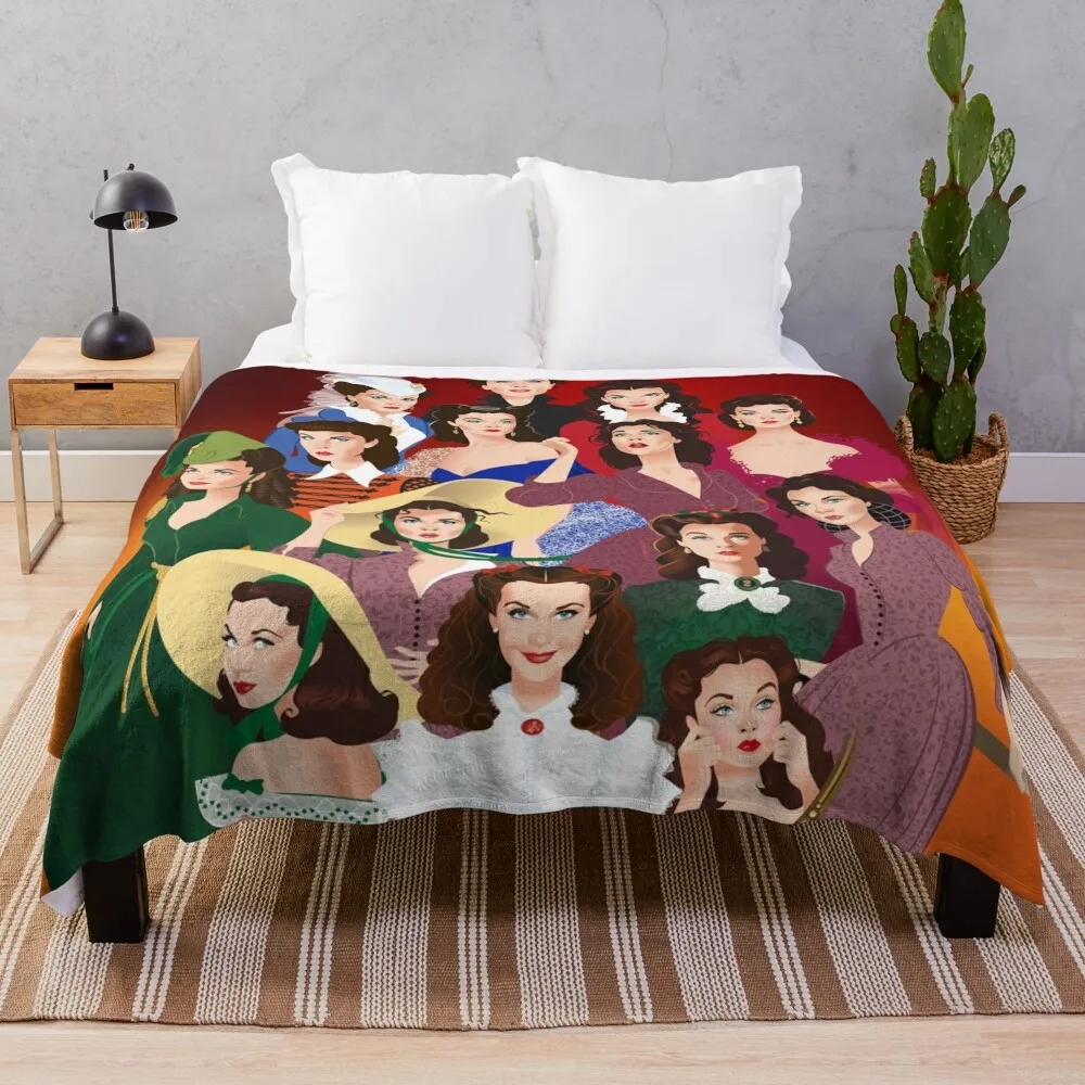 

Scarlett O'Hara Throw Blanket Luxury St Blanket Summer Bedding Blankets