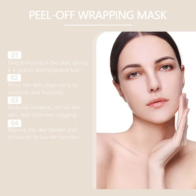 Hanchobit Peel off Mask Collagen Night Wrapping Mask Pore Minimizer Enhance Skin Elasticity Overnight Rice Face Mask Korean 100g 4