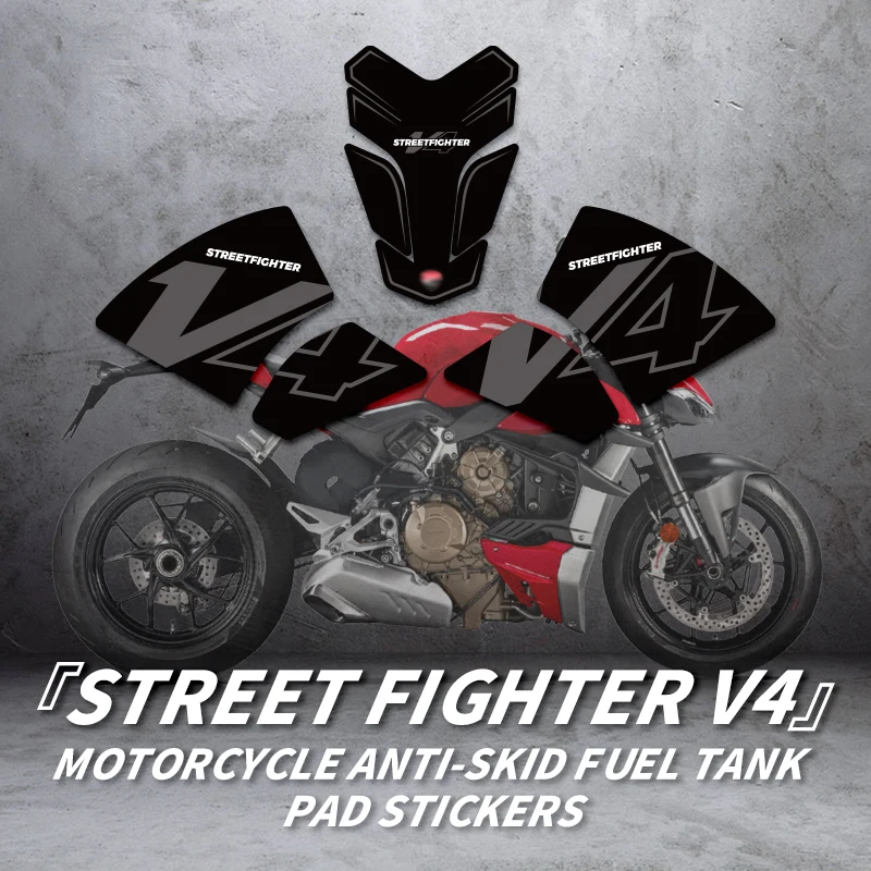 Per Ducati Street Fighter V4 Accessori Moto Decorazione Serbatoio Gas Refit 3M Decalcomanie Di Kit Adesivi Protezione Serbatoio Carburante