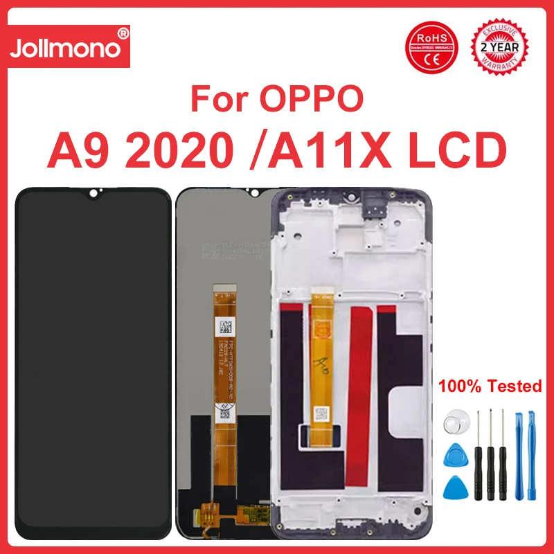 

6.5'' For OPPO A9 2020 A11X Lcd Dis3play With Frame Touch Screen Digitizer Parts Replacement CPH1937 CPH199 CPH1941