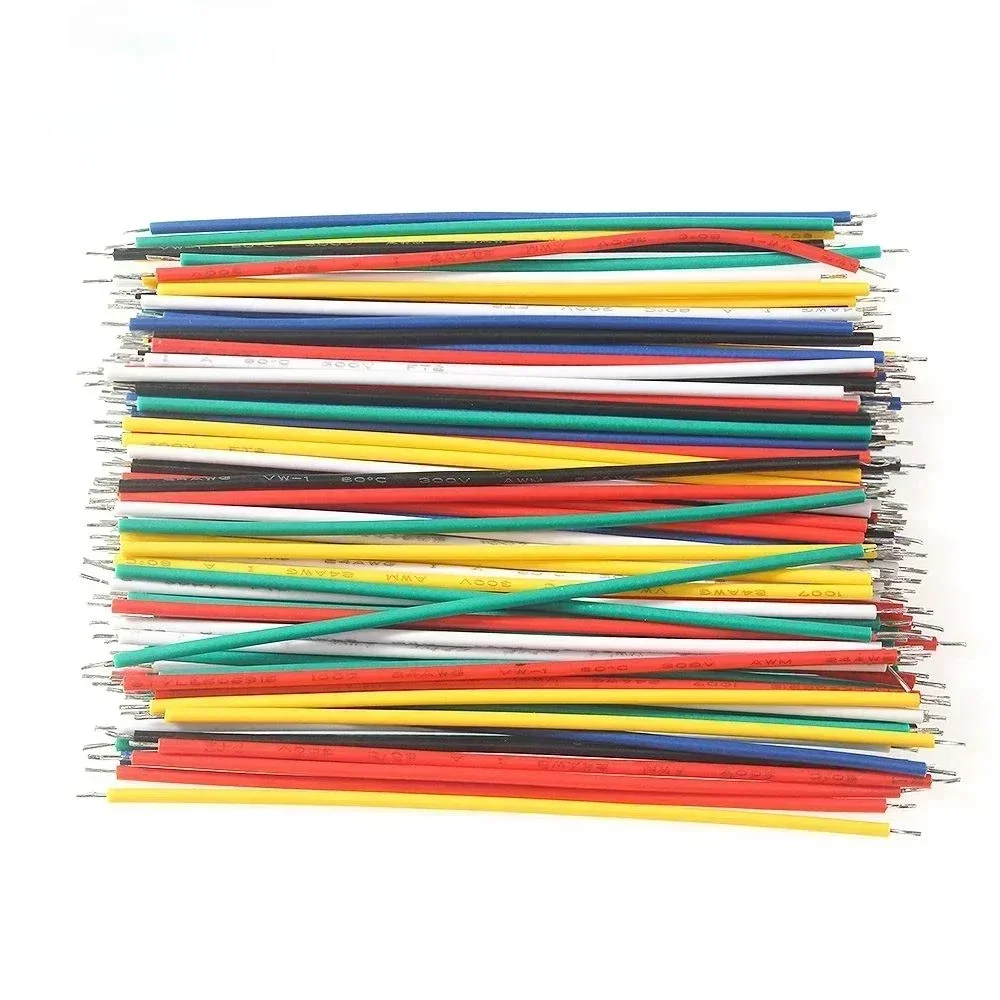120PCS 6 Color Tin-Plated Breadboard PCB Solder Cable 24AWG / 26AWG Jumper Wire DIY Kit High-Quality Electronic Wires Diy Kits solder cable jumper wire kit