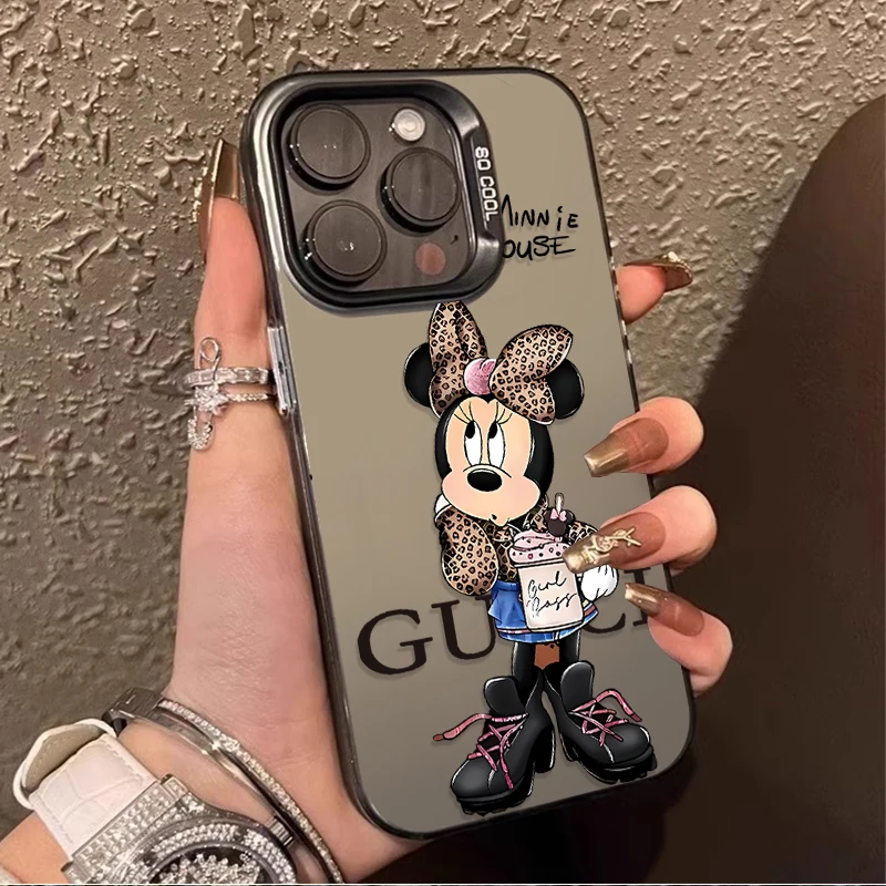 รูปสินค้า เคสไอโฟนลายมินนี่เมาส์น่ารัก ป้องกันการตก กระชับมือ