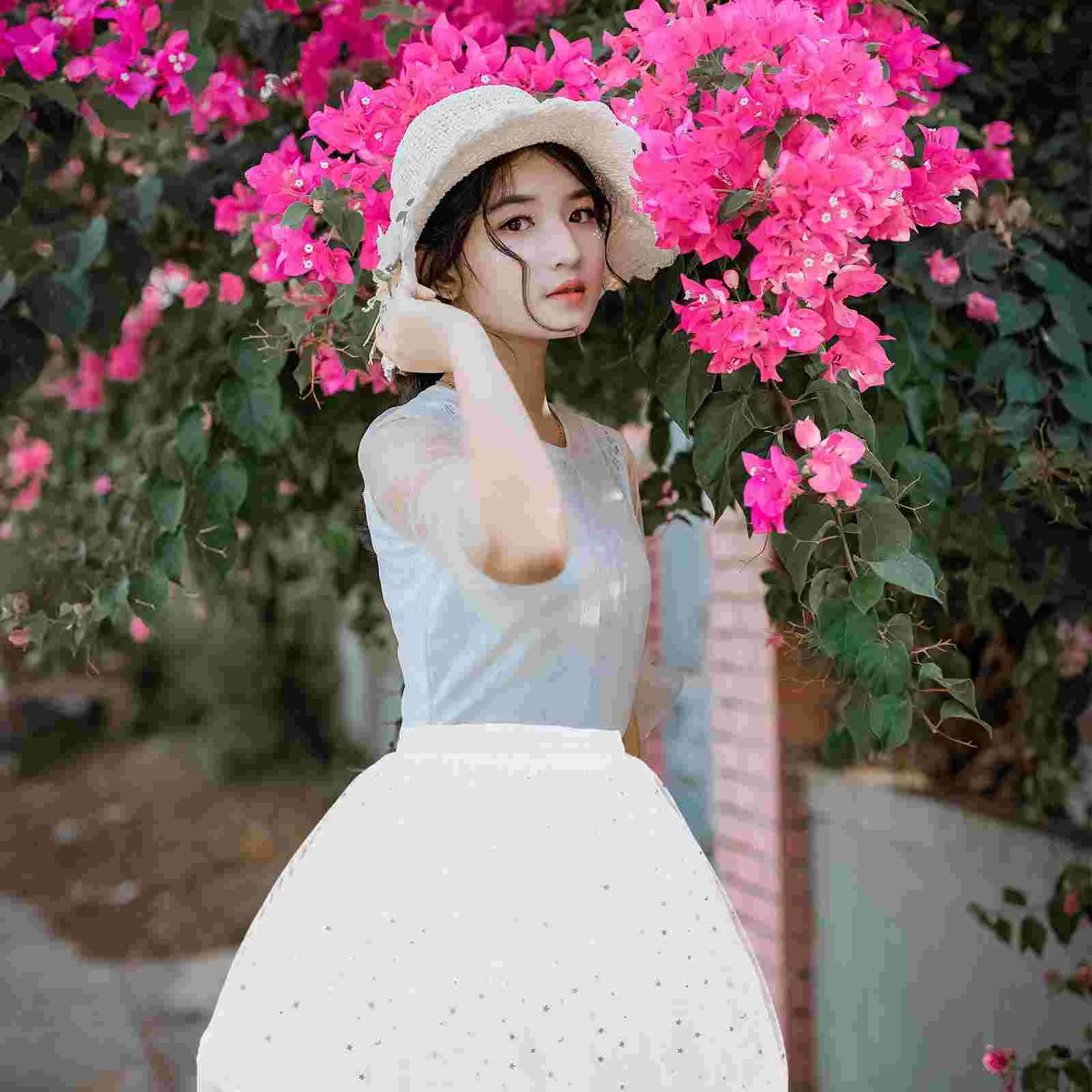 Tulle Skirt Star Moon Slip Dress Pettiskirt Costume Underskirt Long Bubble White Tutu