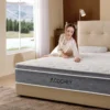 8 Inch Full Mattresses,Hybrid Full Size Mattress in a Box,Gel Memory Foam Medium Firm Grey Mattress,Quality Comfort and Adaptive 6