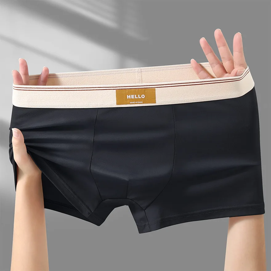 Underwear Man 2025 briefs mid-waist quadrangle pants loose XXXXL underpants men's boxer briefs confirtable clothing