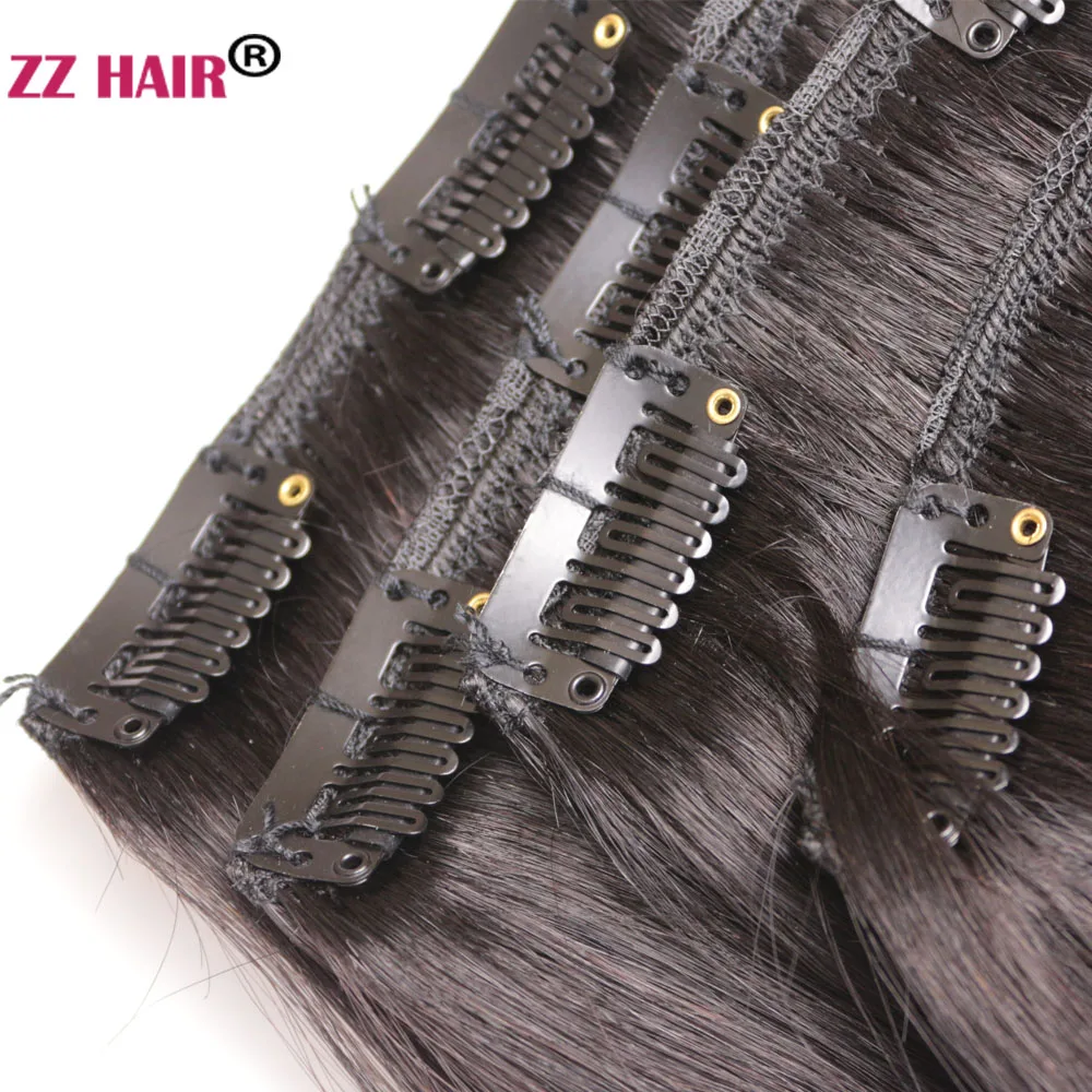 ZZHAIR 100%  Ŭ  ΰ Ӹī Ȯ 16 -24 4Pcs Ʈ 80g-100g 2x20 2x10 4  ڿ ƮƮ