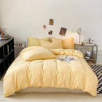 Housse de couette respectueuse de la peau, housses de couette de Style écossais, housse de lit Double face, Wojельное белье, housses de couette pour la maison (sans taie d'oreiller) 4