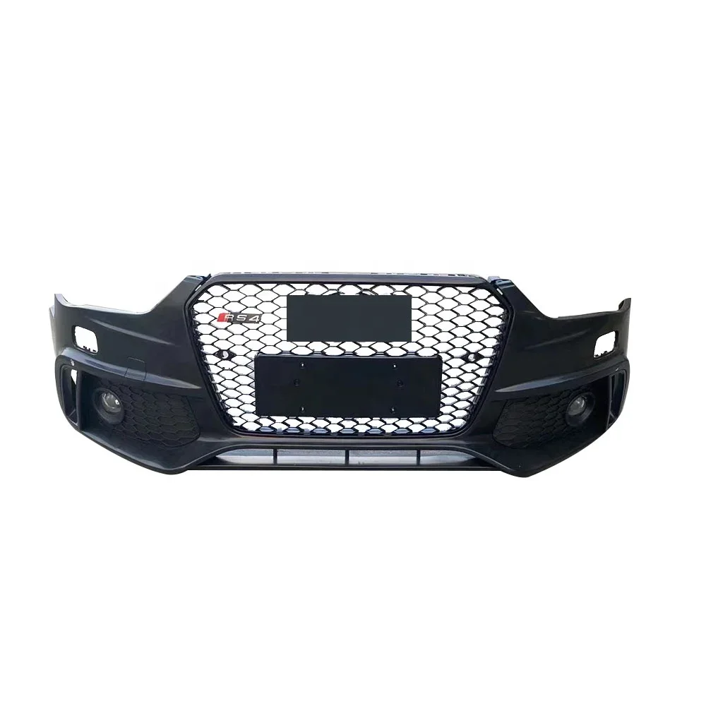 Auto Parts Car Body kits Front Bumper Grille RS4 Car Bumper Fit For A4 2009 2010 2011 2012 custom 2009 2013 for volvo xc60 abs chrome front grille around trim front bumper around trim racing grills trim