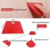 KTM 10pcs Car Window Tinting Tool Kit Film Smoothing Tool  Vinyl Felt Squeegee Glass Scraper Vinyl Cutter Carving Knife&Blades F 5