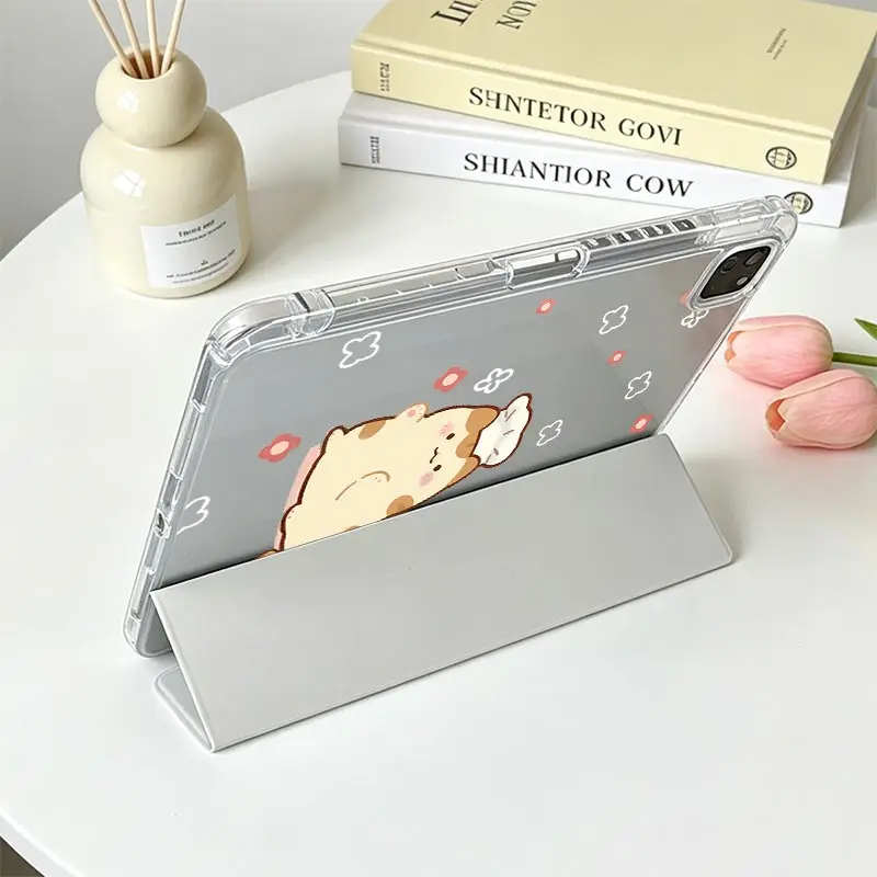 TPU Bumper Tri-Fold Protective Tablet Case for Various Xiaomi and Redmi Pads