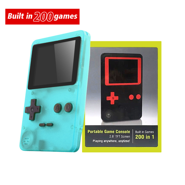 FROG 8 Bit Mini Retro Video Games Console 3 Inch TFT Color  Screen Handheld Game Controller Built In 181 Classic Games
