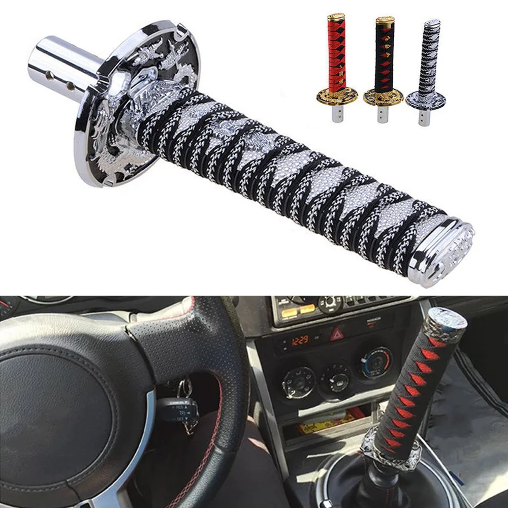 Universal Car Gear Shift Knob Katana Samurai Sword Shift Knob Aluminum