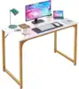 47 inch Computer Desk Modern Writing Desk, Simple Study Table, Industrial Office Desk, Sturdy Laptop Table for Home Office 6