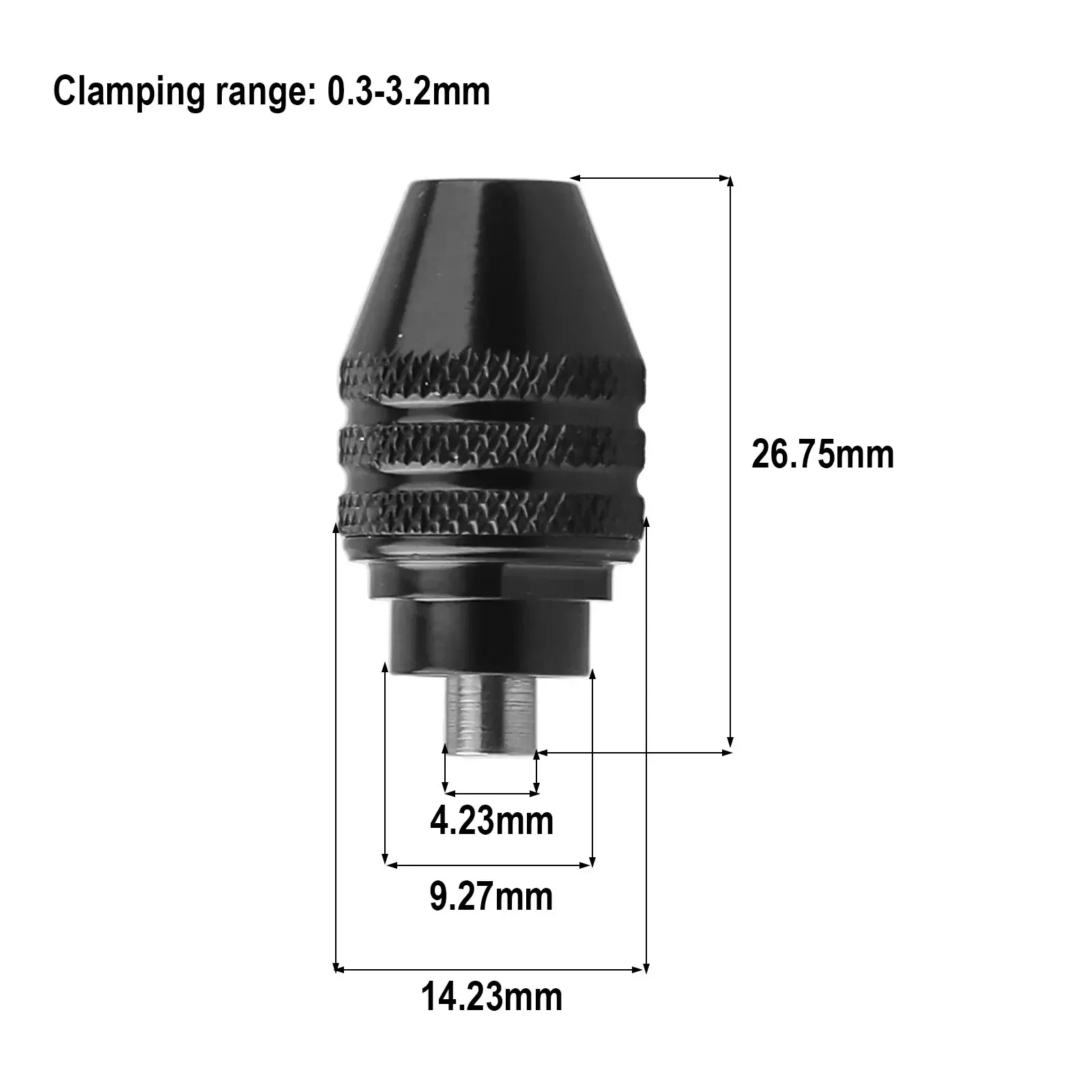 1pc Multi 0.3-3.2mm Drill Chuck For WORX WX106 Polishing Machine Rotary Tools Replacement Drill Chuck Power Tool