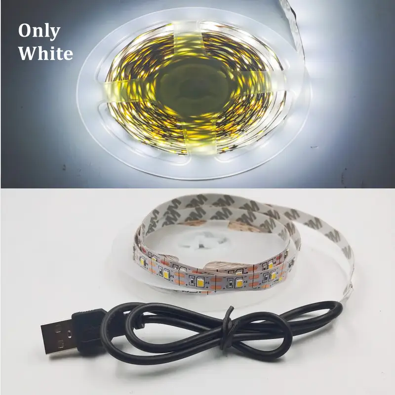 5M USB LED Strip Light 5V 3528 1 Meter 5 Meter Warm Cool White Pink Green Blue Red SMD Ribbon Ceiling Cabinet Light waterproof - Image 13