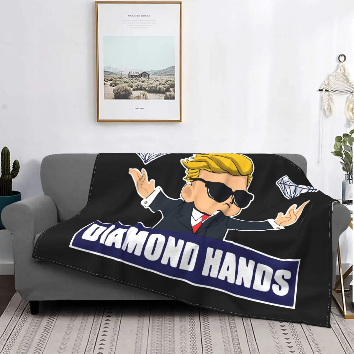 Reddit Wallstreetbets WSB Diamond Hands Day Blankets Bitcoin