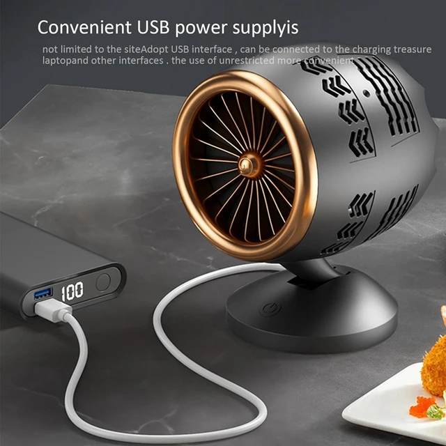 Desktop Range Hoods, Portable Kitchen Exhaust Fan USB Rechargeable