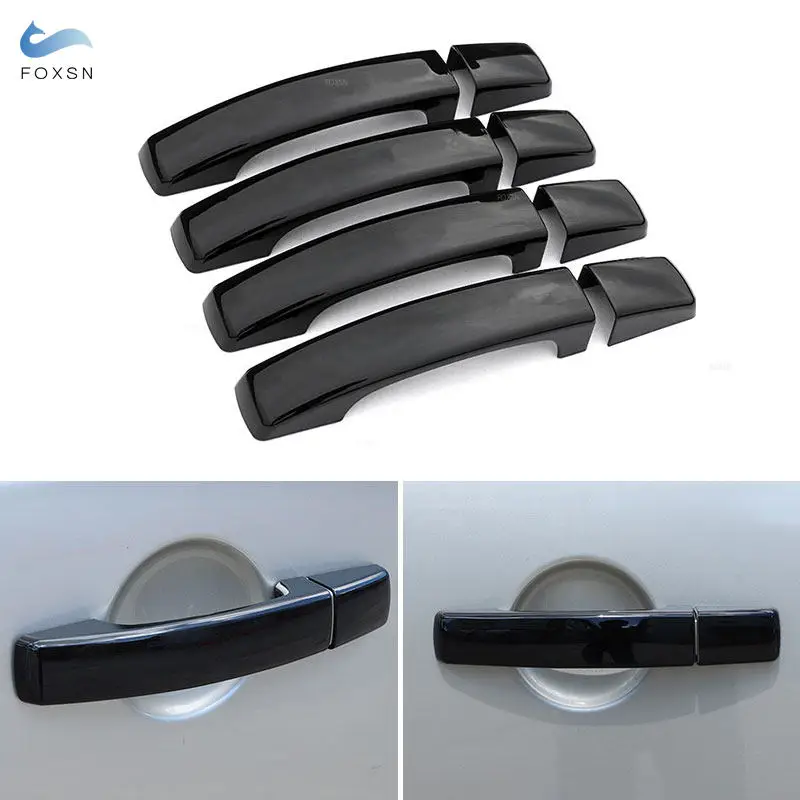 For Land Rover Range Rover Sport Discovery 4 Lr4 Freelander 2 Glossy Black Without Key Hole Car Exterior Door Handle Cover Trim