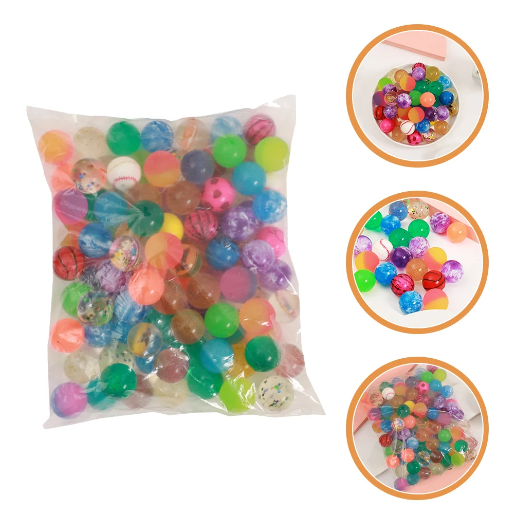 

30/50pcs Rubber Bouncy Balls Elastic Jumping Balls Floating Bouncing Ball Toys Anti Stress Kids Outdoor Sport Games
