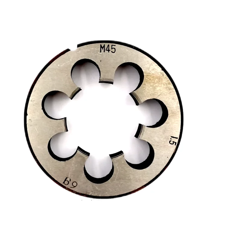 1PCS HSS 미터법 나사 오른쪽/왼쪽 라운드 다이 M42 M45 X4.5 X4 X3 X2 X1.5 X1.25 나사산 다이