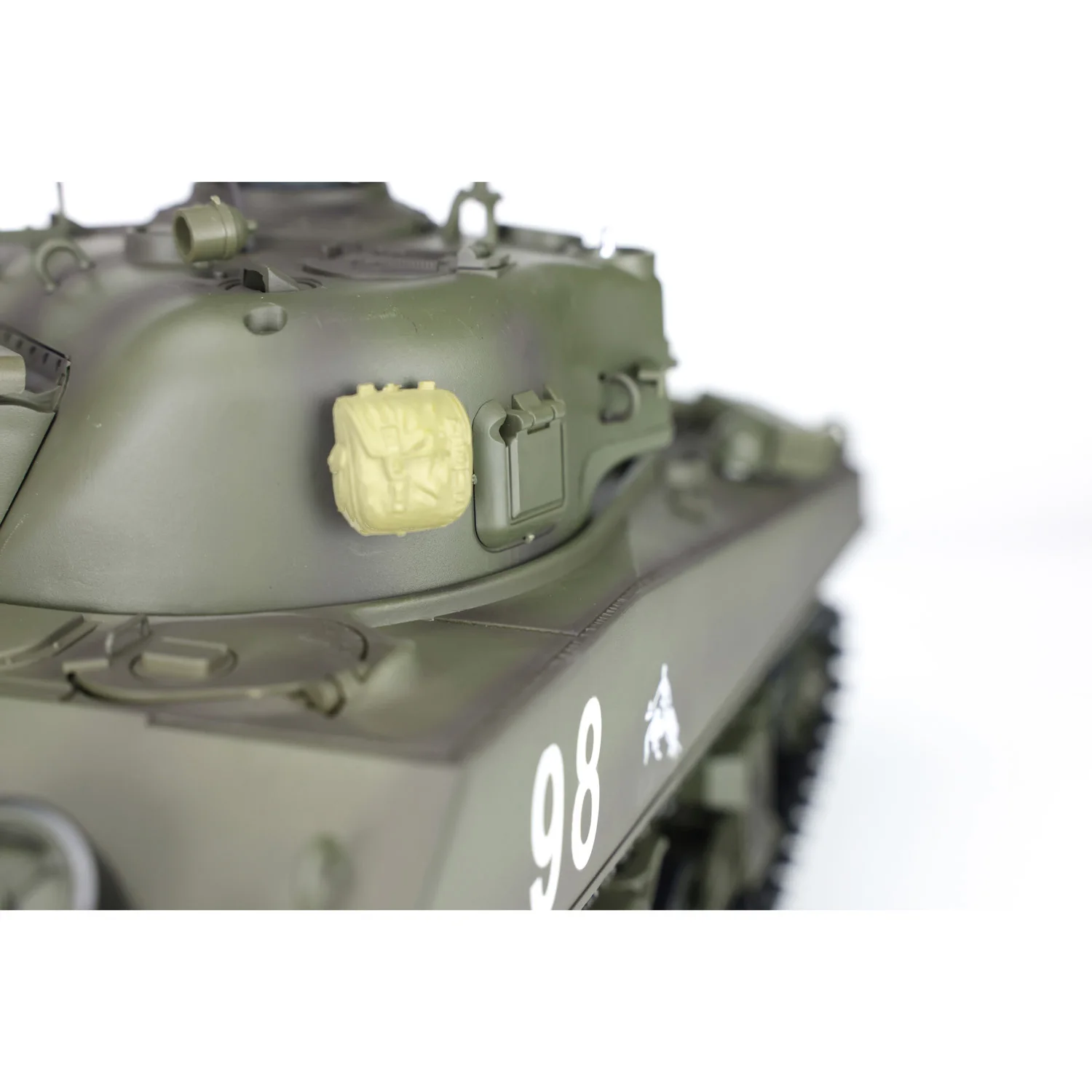 HENG LONG 1/16 Scale 7.0 Plastic M4A3 Sherman Ready to Run RC Tank 3898 360° Turret Boy Gift BB Shoot Unit Speaker Light TH17667 6