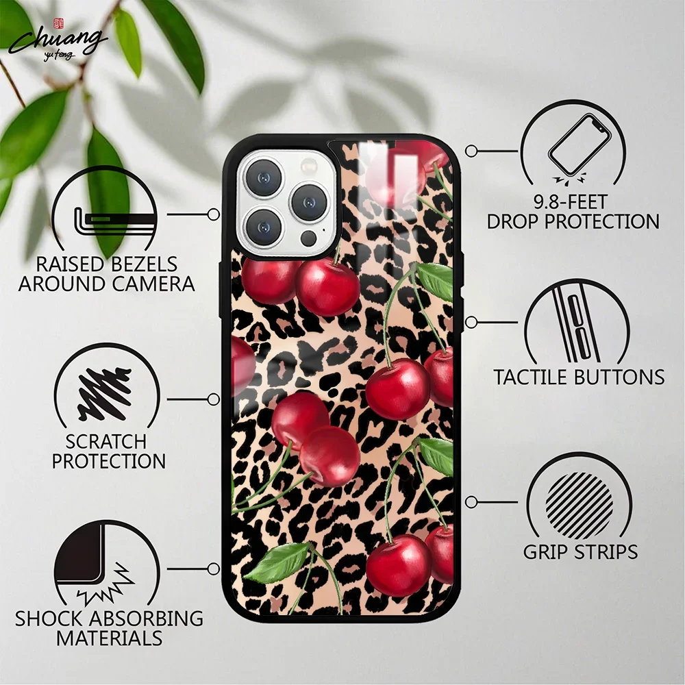 Wildflower Ins لطيف الكرتون جراب هاتف ل 11 12 13 14 15 16Pro ماكس ميني زائد متجمد مرآة غطاء الهاتف حالات آيفون