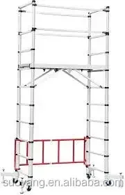 Climbing Mobile Telescopic Scaffold Aluminum  Tower Easy Move Tools 6