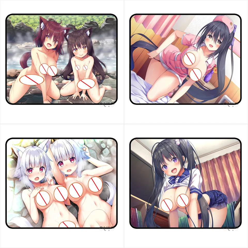 Asa No Ha Anime Sexy Naked Girls Mousepad Big Tits Big Ass Small MousePad  Computer Gamer Desk Mat Office Desk Pad with Lock Edge - AliExpress