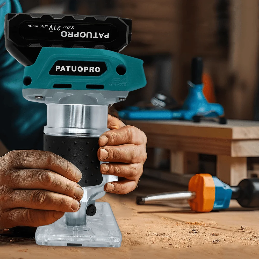5-Speed Cordless Electric Wood Router 6/6.35/8mm 30000RPM For Makita 18V Battery