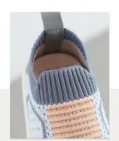 Cotton Knitted Children's Sport Sneakers Breathable Toddler Shoes For Baby Anti-slippery Floor Footwear Girl's Sneakers 3