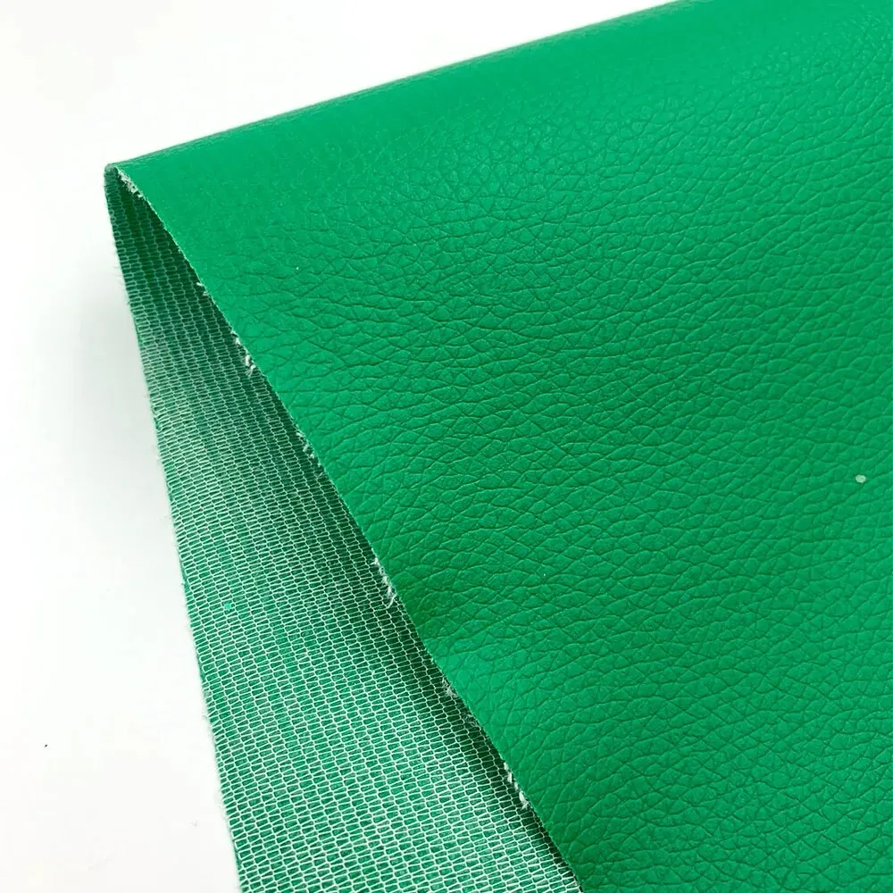 Litchi Textured PU Leatherette Fabric for DIY Crafts and Upholstery