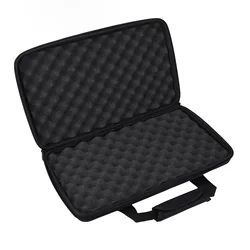 Portable DJ Controller Hard Case 50x30x8cm - Durable 2 - Channel Storage Bag (Black)