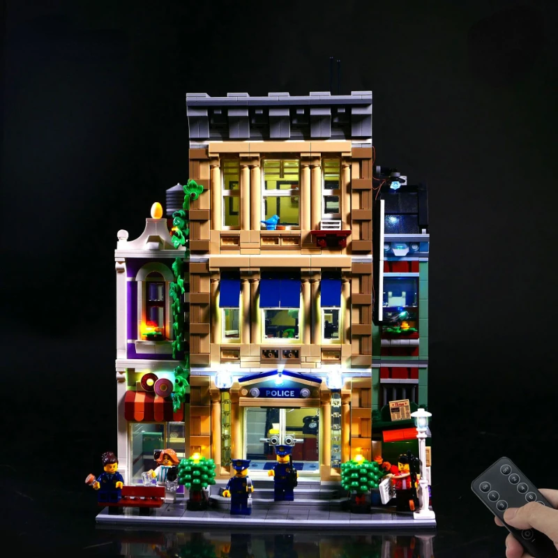 Kit Luci A Led Per La Stazione Di Polizia 10278 Set Di Blocchi Da Collezione Giocattoli In Mattoni Per Bambini (Non Includere Il Modello)