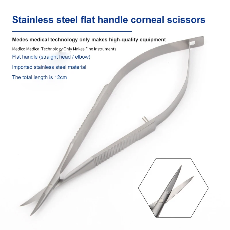 

New 11cm Stainless steel ophthalmic microsurgical instruments Micro scissors