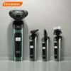 Electric Shaver LCD Digital Display Three-head Floating 4 In 1 Razor Rechargeable Smart Razor Waterproof Shaver Type-C charge 1