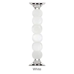 Elegant Crystal Elastic Band for Women - Stylish Watch Strap (White)