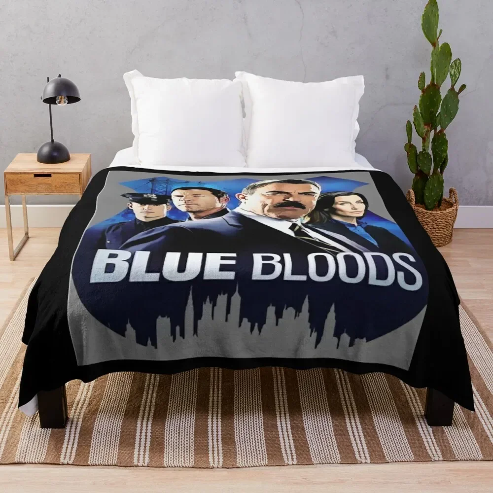 

Blue bloods poster Throw Blanket warm winter Luxury Designer Sofa Blankets