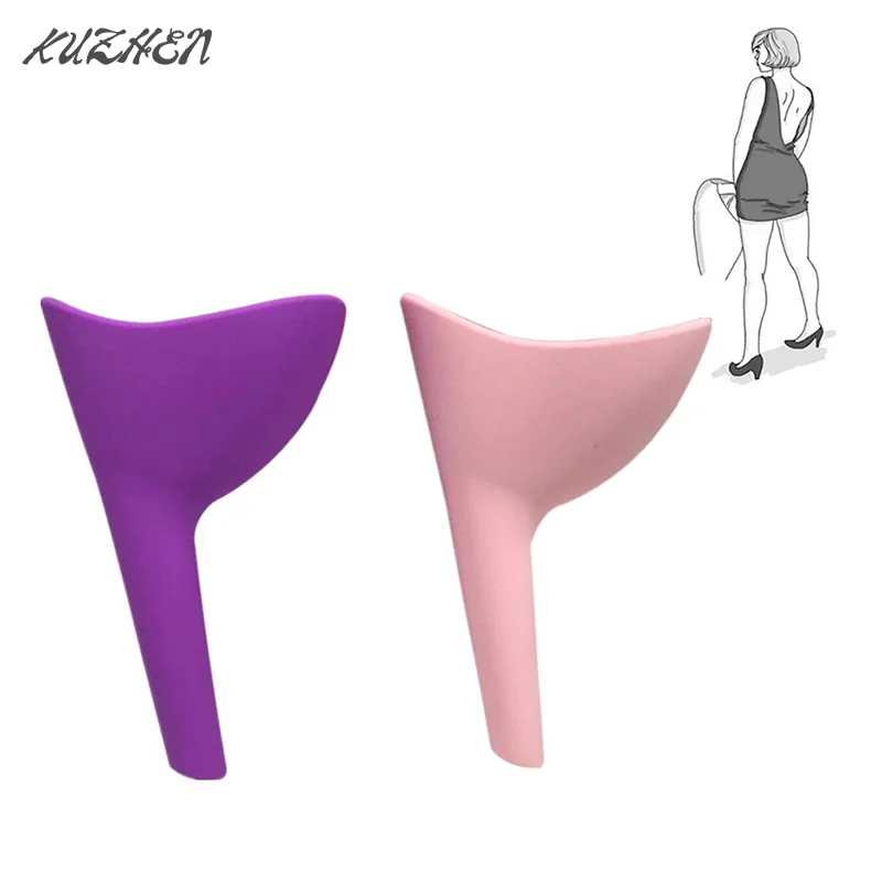 

Portable Silicone Women Urinal Outdoor Travel Camping Female Lady Urinal Urine Toilet Funnel Stand Up Pee Urinate Device