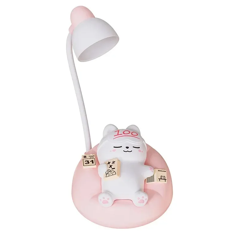 귀여운 잠자는 고양이 모양 수면등 실리콘 터치 컨트롤 USB 충전식 3단계 밝기 조절 수유등 침실 어린이 수면등