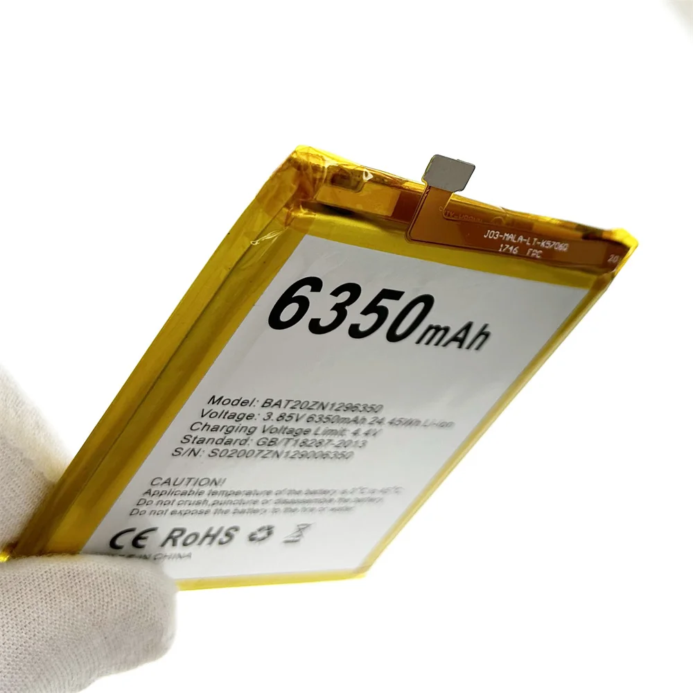 100% Brand New BAT20ZN1296350 Replacement Battery 6350mAh For DOOGEE S96 S96 Pro Mobile Phone Bateria Track Number