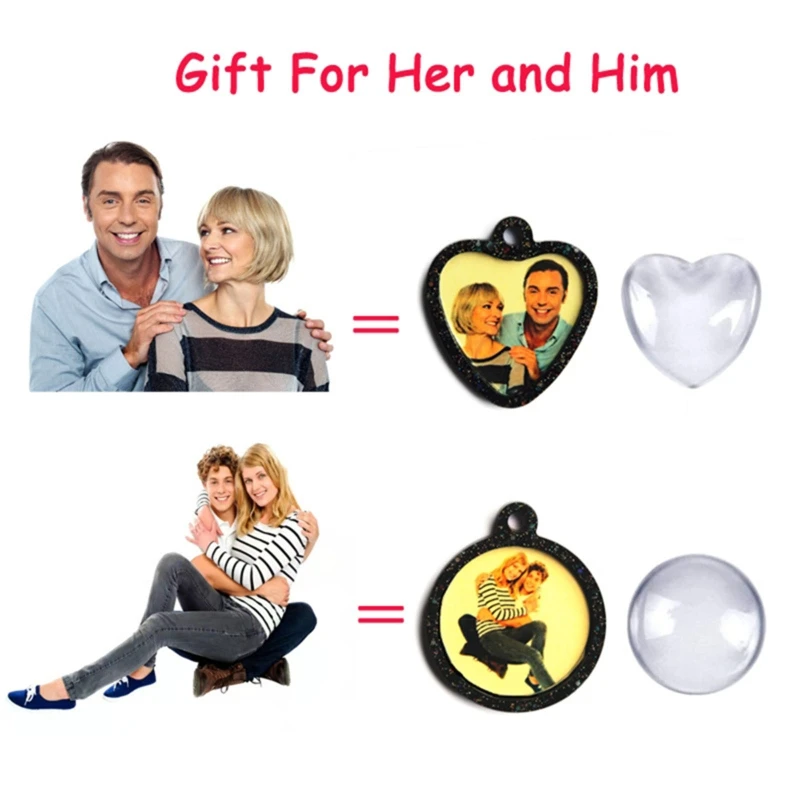 

Mom Dad Gift Keychain Photo DIY Resin Casting Mold Keychain Jewelry Tools Photo Jewelry Pendant Mold Keychain Making