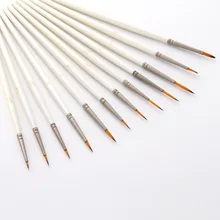 

12 Nylon Hook Pens Watercolor Oil Brush Nail Pen Art Painting Supplies art supplies for painting watercolor brush set art