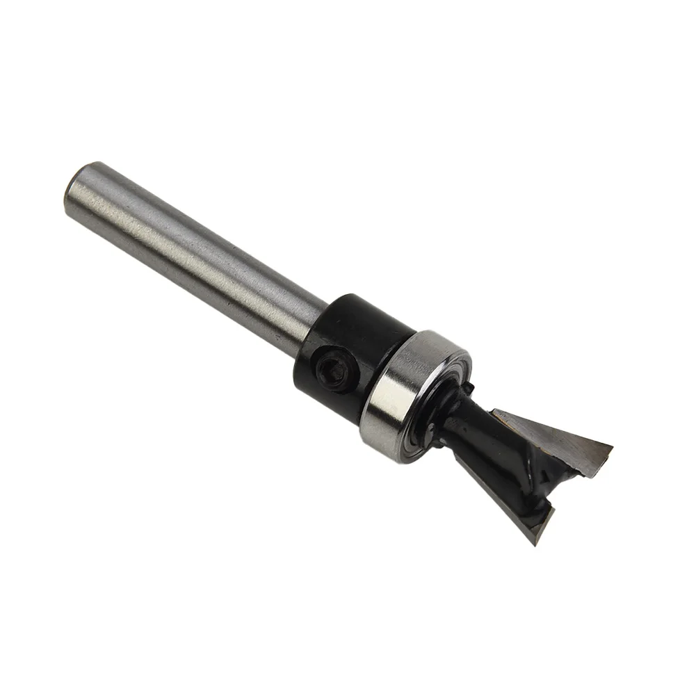 

Dovetail Milling Cutter 1/4 Inch Shank 14 Degree Top Bearing Flush Trim Pattern Woodworking Engraving Router Bit With Bearing