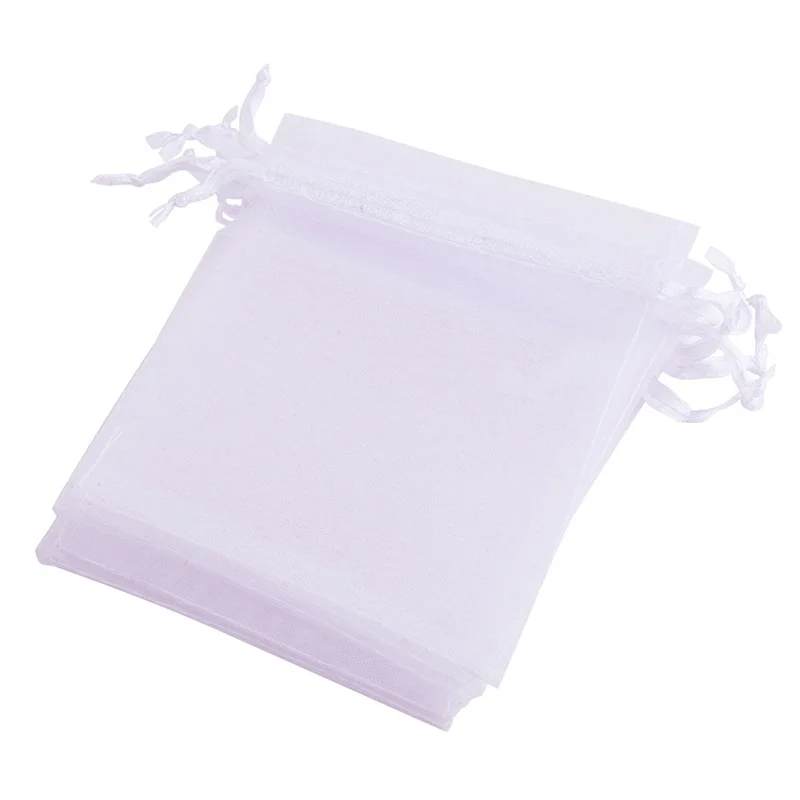 Organza Bags 50PCS 7 * 9cm 9*12CM White Decorations