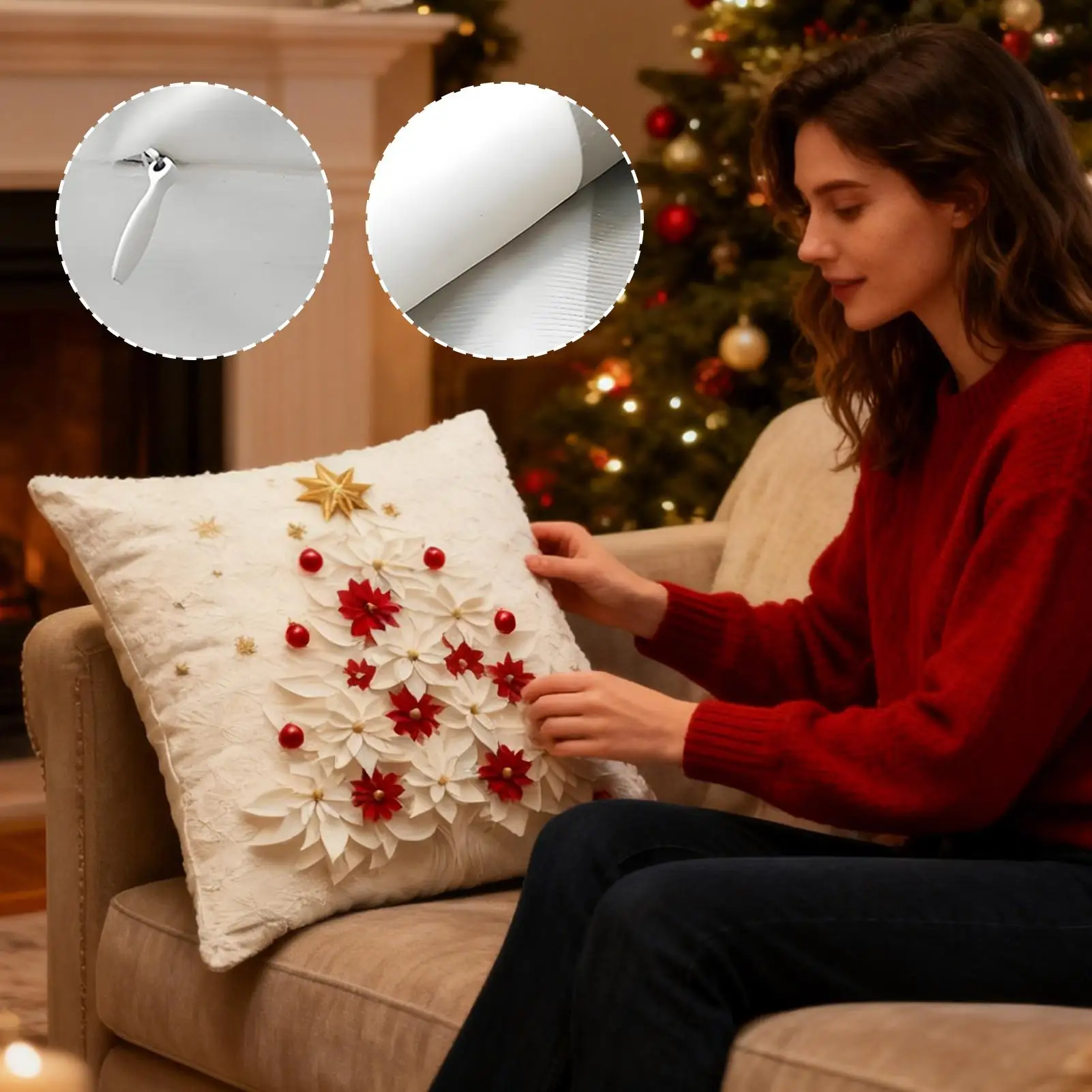 Pillow Covers For Couch Modern Decor 18x18Inch 4 Pieces Decorative Pillow Covers For Sofa For Home House Living Room Couch Sofa