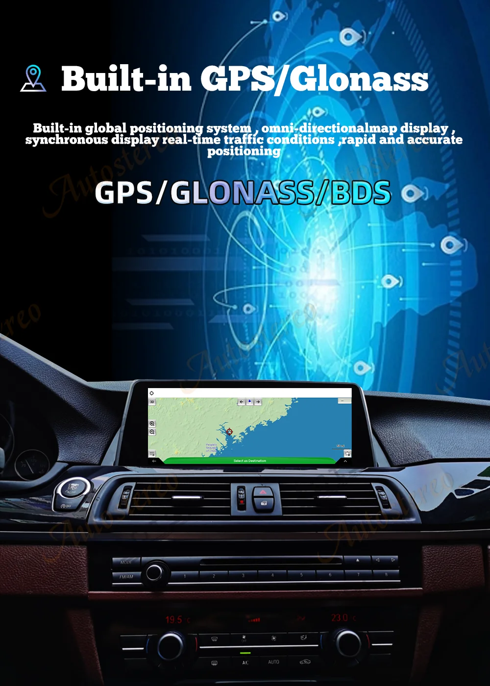 ID8 Carplay Android 13 For BMW 7 Series E65 E66 Car Head Unit Multimedia Player