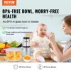 VEVOR Food Processor Electric Meat Grinder with 4Wing Stainless Steel Blades 8+5 Cup 2 Bowls 400W Electric Food Chopper 2 Speeds 2