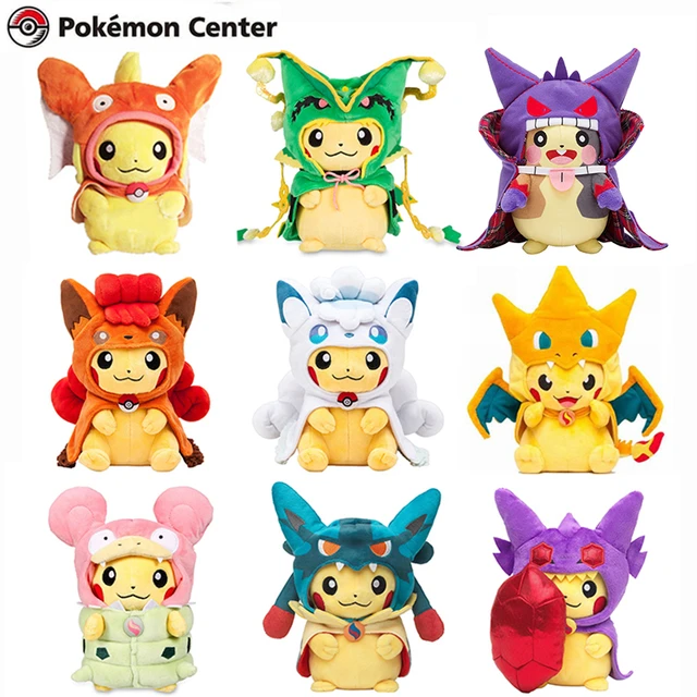 Pokemon Pikachu Cross-dressing with Charizard Coat Plush Toys 23CM