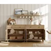 Buffet Cabinet with 4 Doors and 2 Drawers, Large Coffee Bar Table Wood Kitchen Storage Cabinets with Storage Cabinets Modern 3